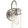 Image de Elstead Lighting, Plafonnier, Applique murale Brinley E27 nickel brossé (E27)