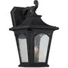 Image de Elstead Lighting, Éclairage d'extérieur, Bedford Applique extérieure E27 39cm Mystic Noir IP44 Anti-marine (E27, IP44)