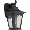 Image de Elstead Lighting, Éclairage d'extérieur, Bedford Applique murale extérieure E27 32cm Mystic Noir IP44 Anti-marine (E27, IP44)