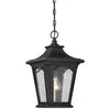 Image de Elstead Lighting, Éclairage d'extérieur, Bedford Lampe à suspendre extérieure E27 Mystic Noir IP44 Anti-marine (E27, IP44)