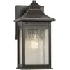 Image de Elstead Lighting, Éclairage d'extérieur, Applique murale extérieure Livingston E27 Bronze impérial IP44 Anti-marine (E27, IP44)