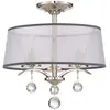 Image de Elstead Lighting, Plafonnier, Whitney Plafonnier E14 triple Impérial Argent (E14)