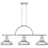 Image de Elstead Lighting, Suspension, Emery Lampe à suspendre E27 triple 56cm Argent Impérial (E27, 5600 lm)