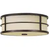 Image de Elstead Lighting, Plafonnier, Fusion plafonnier E27 triple 12cm Grecian Bronze (1200 lm, E27)