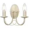 Image de Elstead Lighting, Éclairage d'extérieur, Applique Minster E14 double ivoire, or, fabriquée au Royaume-Uni (E14, IP20)