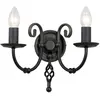 Image de Elstead Lighting, Éclairage d'extérieur, Artisan Applique E14 double noir (E14, IP20)