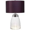 Image de Elstead Lighting, Lampe de table, Milne lampe de table E27 nickel poli aubergine violet foncé (620 lm, E27)