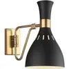 Image de Elstead Lighting, Plafonnier, Joan Applique E27 noir minuit, laiton bruni (E27)