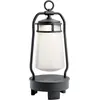 Image de Elstead Lighting, Éclairage d'extérieur, Lyndon Lampadaire LED d'extérieur 48cm Haut-parleur Bluetooth Noir structuré IP44 (250 lm, IP44)