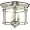 Image de Elstead Lighting, Plafonnier, Gentry plafonnier E14 triple nickel poli (E14)