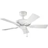 Image de Elstead Lighting Ventilateur de plafond silencieux Kevlar Ø107cm IP44 Extérieur, Ventilateur, Blanc