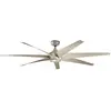 Image de Elstead Lighting Lehr le ventilateur de plafond silencieux Ø203cm DC-moteur IP44 extérieur + télécommande, Ventilateur, Argent