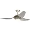 Image de Elstead Lighting Voya ventilateur de plafond silencieux avec lumière LED Ø152cm DC-moteur + télécommande, Ventilateur, Argent