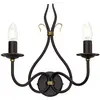 Image de Elstead Lighting, Éclairage d'extérieur, Applique murale Windermere E14 2 fois rouille, couleur or, fabriquée au Royaume-Uni (E14, IP20)