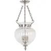 Image de Elstead Lighting, Suspension, Finsbury Park Lampe à suspendre E14 3 fois Medium Nickel poli (E14)