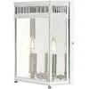 Image de Elstead Lighting, Éclairage d'extérieur, Applique murale d'extérieur Holborn E14 2x Chrome poli IP44 (E14, IP44)