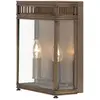 Image de Elstead Lighting, Éclairage d'extérieur, Applique murale extérieure Holborn E14 double bronze foncé IP44 (E14, IP44)