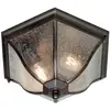 Image de Elstead Lighting, Éclairage d'extérieur, New England Plafonnier extérieur E27 double Bronze vieilli IP44 (E27, IP44)