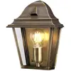 Image de Elstead Lighting, Éclairage d'extérieur, Applique murale extérieure St James E27 Laiton vieilli IP44 (E27, IP44)