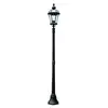 Image de Elstead Lighting, Éclairage d'extérieur, Ledbury Lampadaire extérieur E27 192cm noir IP44 (192 lm, E27, IP44)