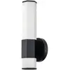 Image de Elstead Lighting, Éclairage d'extérieur, Facet LED Applique murale noir mat opale gravé IP44 (1080 lm, IP44)