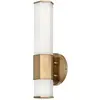 Image de Elstead Lighting, Plafonnier, Facet LED Applique murale Heritage laiton opalin gravé IP44 (1080 lm)