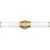 Image de Elstead Lighting, Plafonnier, Facet LED Applique murale 2x Heritage laiton opalin gravé IP44 (2160 lm)