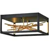 Image de Elstead Lighting, Plafonnier, Styx LED Plafonnier 22cm noir et or doré (931 lm)