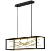Image de Elstead Lighting, Suspension, Styx LED Suspension 33cm noir et or doré (5980 lm)