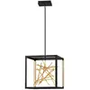 Image de Elstead Lighting, Suspension, Styx LED Suspension 54cm noir et or doré (5234 lm)