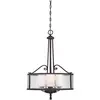 Image de Elstead Lighting, Suspension, Adonis Lampe à suspendre E27 triple cerise foncée (E27)