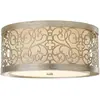 Image de Elstead Lighting, Plafonnier, Arabesque plafonnier E27 double feuille d'argent patiné (E27)