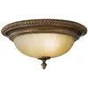 Image de Elstead Lighting, Plafonnier, Kelham Hall Plafonnier E27 double 18cm Florence or, bronze britannique (E27)