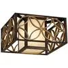 Image de Elstead Lighting, Plafonnier, Remy plafonnier E27 double Heritage Bronze, parisserie Gold (E27)