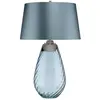 Image de Elstead Lighting, Lampe de table, Lena Lampe de table E27 74cm Verre teinté bleu, bleu canard Abat-jour bleu clair (620 lm, E27)