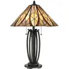 Image de Elstead Lighting, Lampe de table, Victory lampe de table E27 double Valiant Bronze (E27)