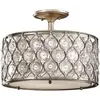 Image de Elstead Lighting, Plafonnier, Lucia Plafonnier E27 triple argent bruni (E27)