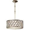 Image de Elstead Lighting, Suspension, Lucia Lampe à suspendre E27 triple 20cm Argent bruni (E27)