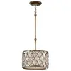 Image de Elstead Lighting, Suspension, Lucia Lampe à suspendre E27 20cm Argent bruni (E27, 2000 lm)