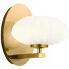 Image de Elstead Lighting, Plafonnier, Pim LED Applique murale G9 renard-or Opale satiné gainé IP44 (300 lm, G9)