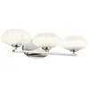 Image de Elstead Lighting, Plafonnier, Pim LED Applique murale G9 triple Chrome poli Opale satinée gainée IP44 (900 lm, G9)