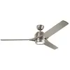 Image de Elstead Lighting Zeus ventilateur de plafond silencieux avec LED Ø152cm bois + télécommande argent, Ventilateur, Argent