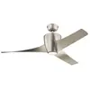 Image de Elstead Lighting Phree ventilateur de plafond silencieux avec lumière LED Ø142cm + télécommande Nickel, Ventilateur, Argent