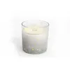 Image de Heart of the home - Bougie de Noël en pot paillettes Ice - Argent - Noël givré