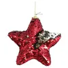 Image de Heart of the home - Décoration pour sapin de Noël en sequin Etoile - Rouge - Un Noël design
