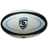 Image de Ballon de rugby Gilbert Replica Montpellier Taille 5 Blanc, Noir et Bleu