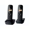 Image de Panasonic KX-TG1612 - Téléphone sans fil avec ID d'appelant - DECT - noir + combiné supplémentaire