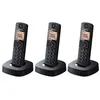 Image de Panasonic KX-TGC313SP - Téléphone sans fil avec ID d'appelant/appel en instance - DECT\GAP - noir + 2 combinés supplémentaires