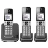Image de Panasonic KX-TGD313 - Téléphone sans fil avec ID d'appelant/appel en instance - DECT\GAP - (conférence) à trois capacité d'appel - argent, gris charbon + 2 combinés supplémentaires
