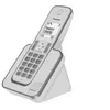 Image de Panasonic KX-TGD310 - Téléphone sans fil avec ID d'appelant/appel en instance - DECT\GAP - (conférence) à trois capacité d'appel - blanc, argent